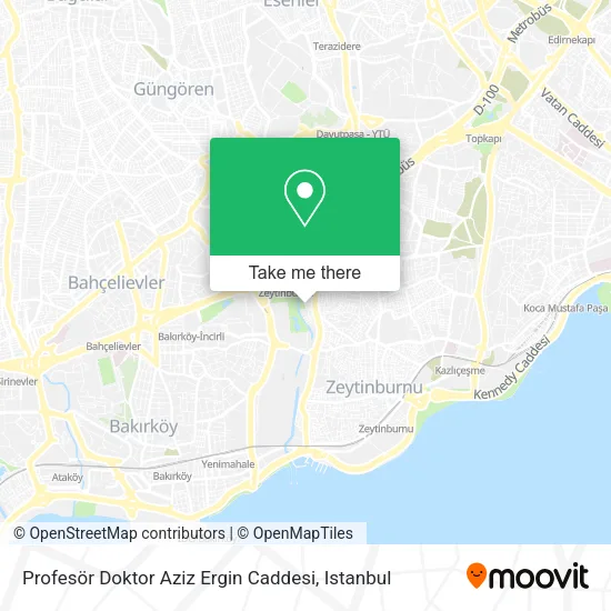 Profesör Doktor Aziz Ergin Caddesi map