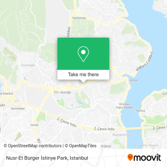 Nusr-Et Burger İstinye Park map