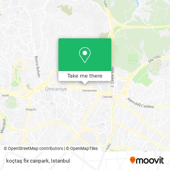 koçtaş fix canpark map