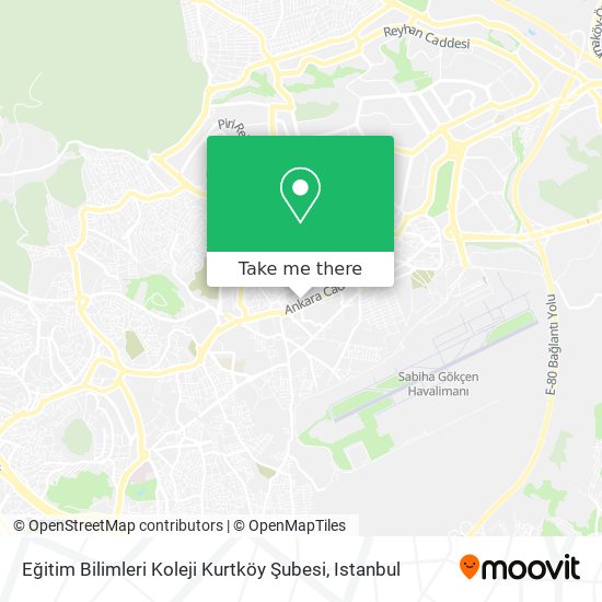 Eğitim Bilimleri Koleji Kurtköy Şubesi map