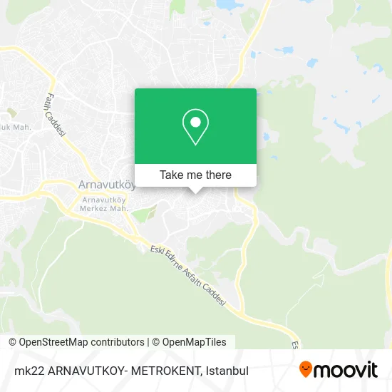 mk22 ARNAVUTKOY- METROKENT map