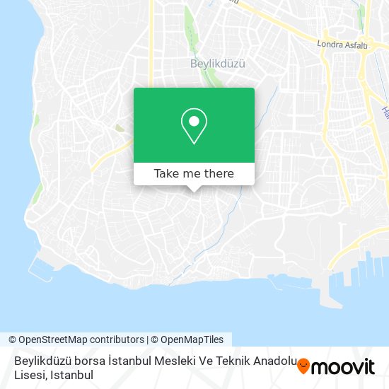 Beylikdüzü borsa İstanbul Mesleki Ve Teknik Anadolu Lisesi map