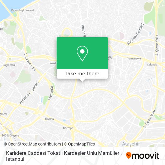 Karlıdere Caddesi Tokatlı Kardeşler Unlu Mamülleri map