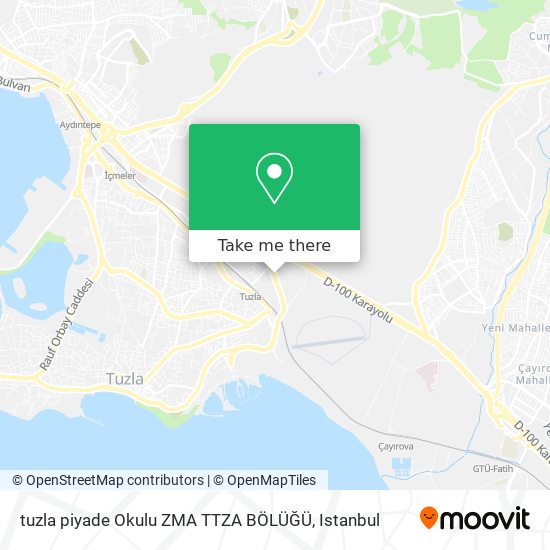 tuzla piyade Okulu ZMA TTZA BÖLÜĞÜ map