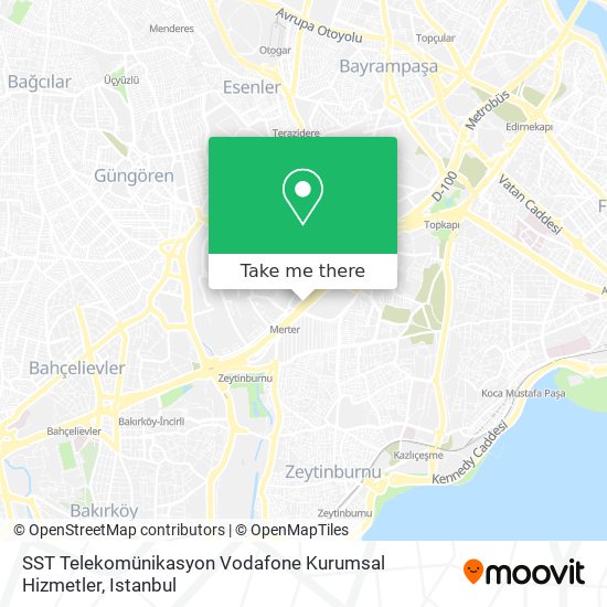 SST Telekomünikasyon Vodafone Kurumsal Hizmetler map