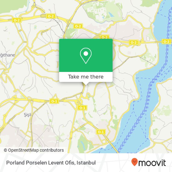 Porland Porselen Levent Ofis map