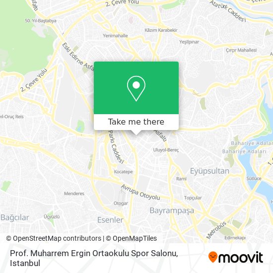 Prof. Muharrem Ergin Ortaokulu Spor Salonu map