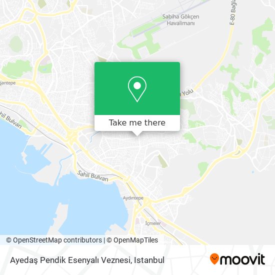 Ayedaş Pendik Esenyalı Veznesi map