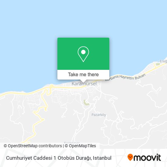 Cumhuriyet Caddesi 1 Otobüs Durağı map