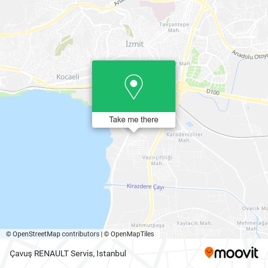 Çavuş RENAULT Servis map