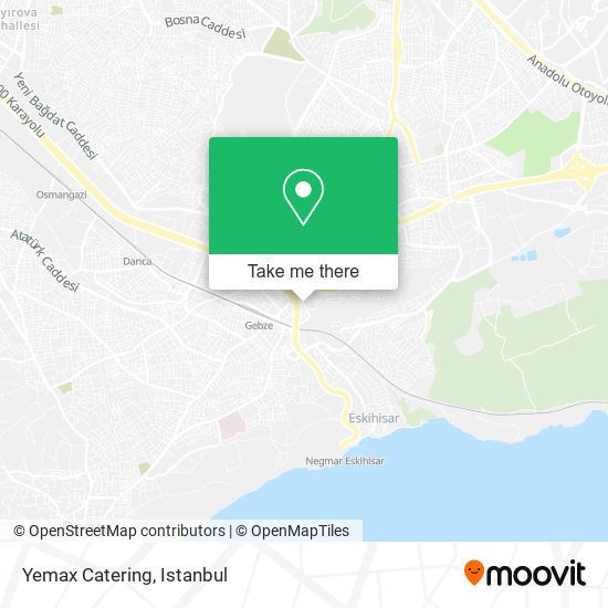 Yemax Catering map