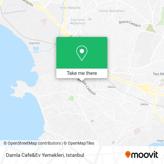 Damla Cafe&Ev Yemekleri map