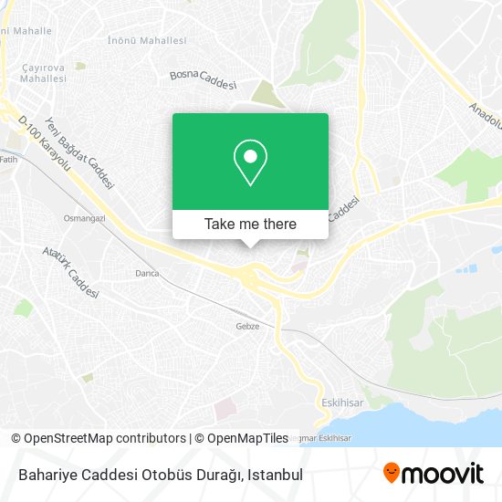 Bahariye Caddesi Otobüs Durağı map