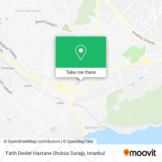 Fatih Devlet Hastane Otobüs Durağı map