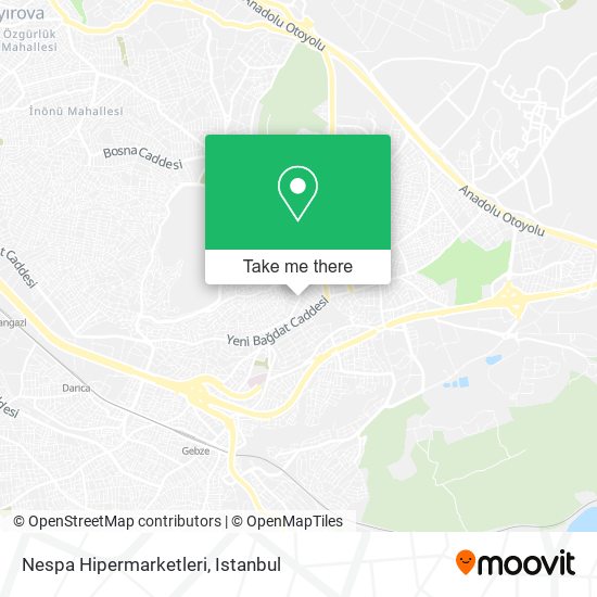 Nespa Hipermarketleri map