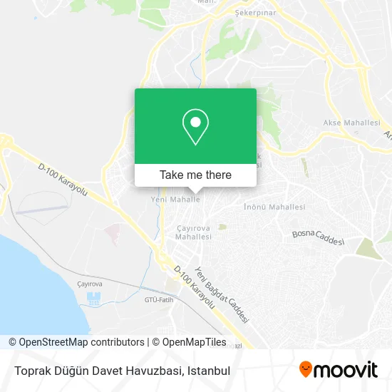 Toprak Düğün Davet Havuzbasi map