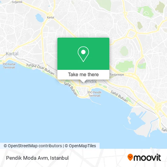 Pendik Moda Avm map