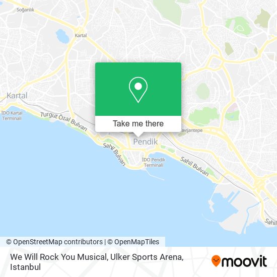 We Will Rock You Musical, Ulker Sports Arena map