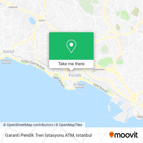 Garanti Pendik Tren İstasyonu ATM map