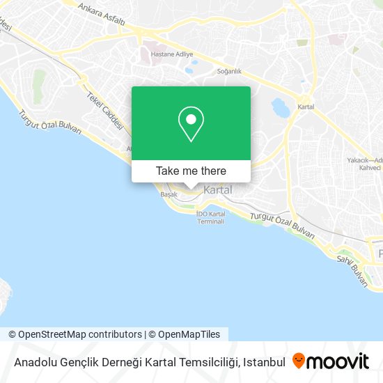 Anadolu Gençlik Derneği Kartal Temsilciliği map