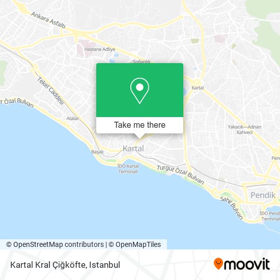 Kartal Kral Çiğköfte map