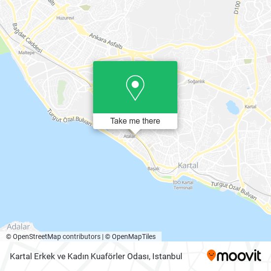 Kartal Erkek ve Kadın Kuaförler Odası map