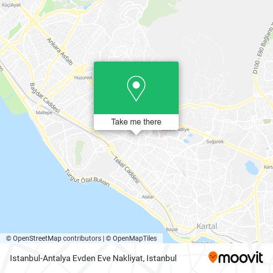 Istanbul-Antalya Evden Eve Nakliyat map
