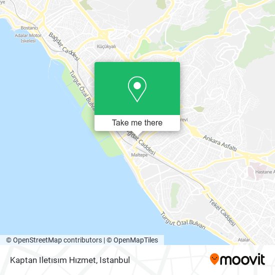 Kaptan Iletısım Hızmet map