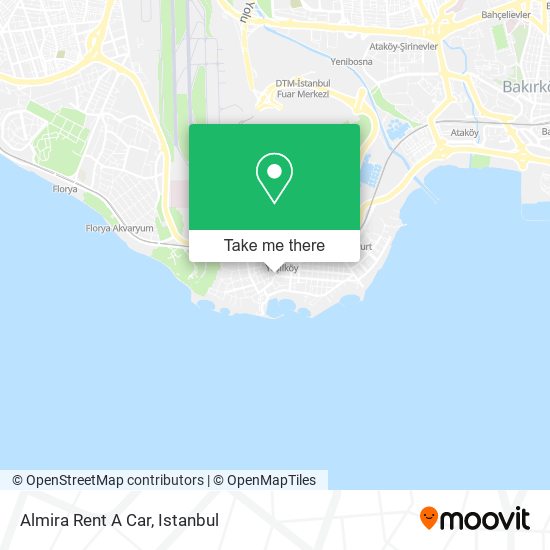 Almira Rent A Car map