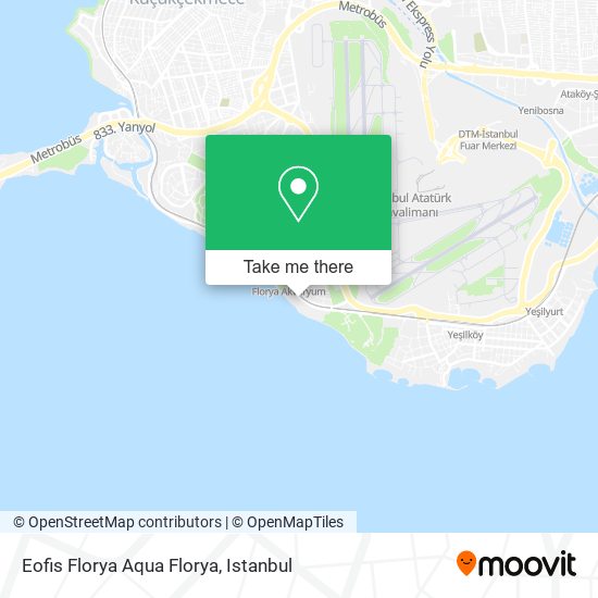 Eofis Florya Aqua Florya map