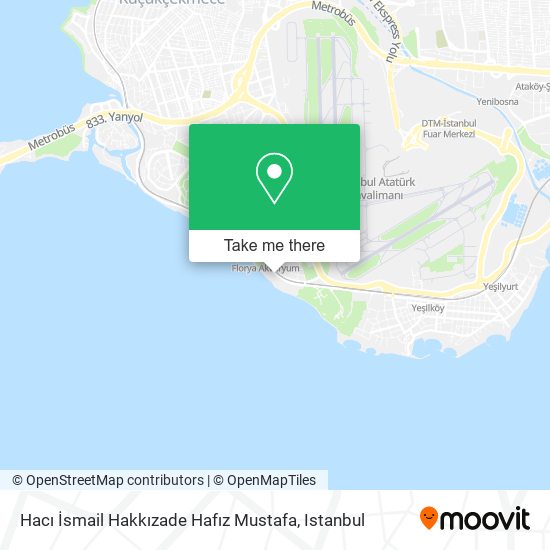 Hacı İsmail Hakkızade Hafız Mustafa map