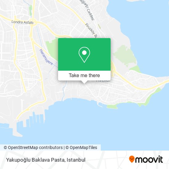 Yakupoğlu Baklava Pasta map