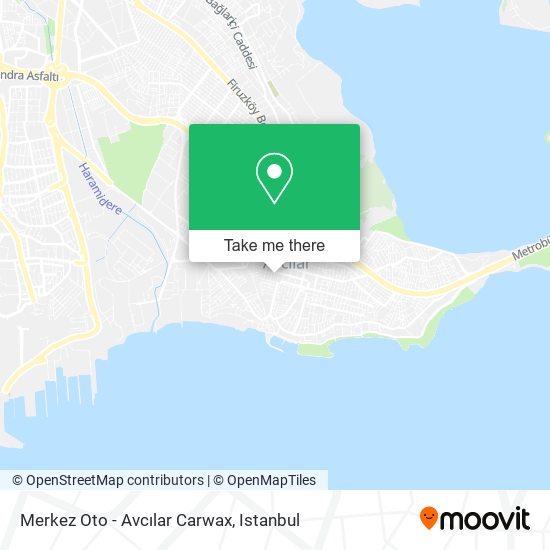 Merkez Oto - Avcılar Carwax map