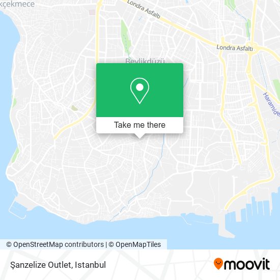 Şanzelize Outlet map