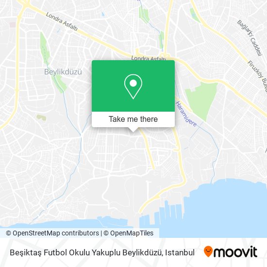 Beşiktaş Futbol Okulu Yakuplu Beylikdüzü map