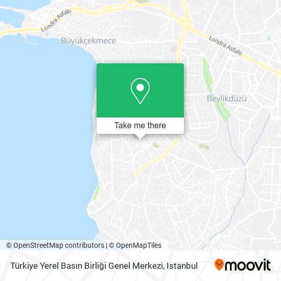 Türkiye Yerel Basın Birliği Genel Merkezi map