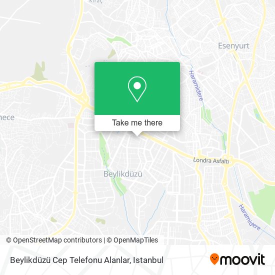 Beylikdüzü Cep Telefonu Alanlar map