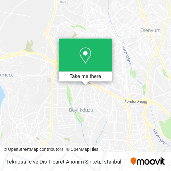 Teknosa Ic ve Dıs Tıcaret Anonım Sırketı map