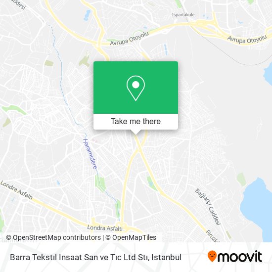 Barra Tekstıl Insaat San ve Tıc Ltd Stı map