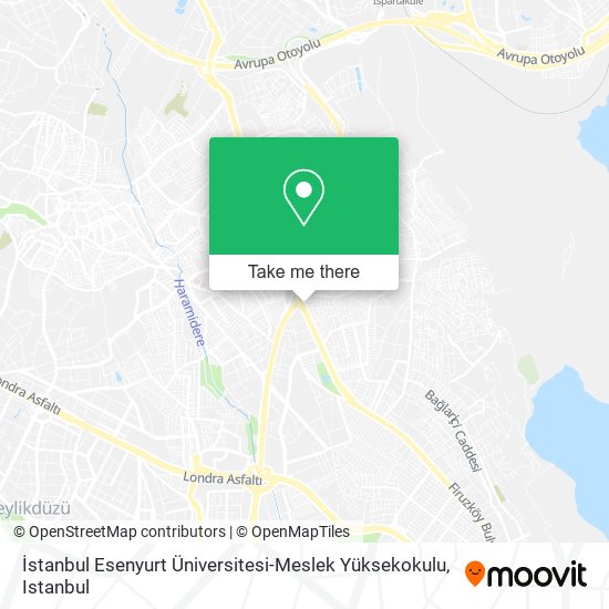 İstanbul Esenyurt Üniversitesi-Meslek Yüksekokulu map