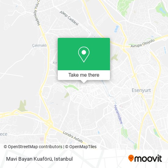 Mavi Bayan Kuaförü map