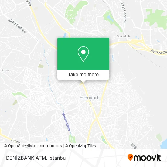 DENİZBANK ATM map