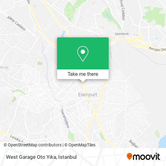 West Garage Oto Yıka map