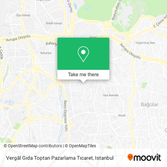 Vergãl Gıda Toptan Pazarlama Tıcaret map