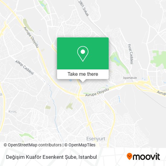 Değişim Kuaför Esenkent Şube map