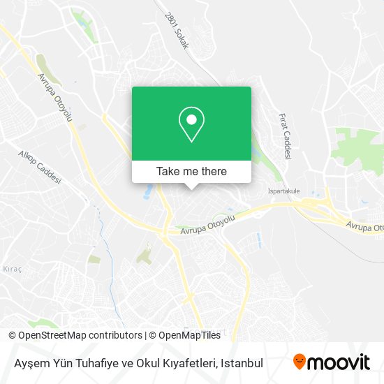 Ayşem Yün Tuhafiye ve Okul Kıyafetleri map