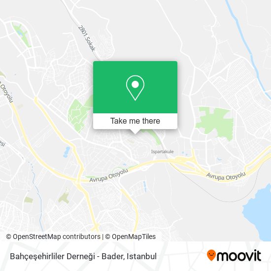 Bahçeşehirliler Derneği - Bader map