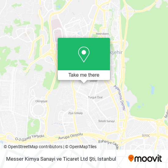 Messer Kimya Sanayi ve Ticaret Ltd Şti map