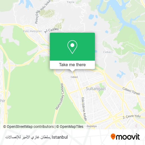 سلطان غازي الأمير للإتصالات map