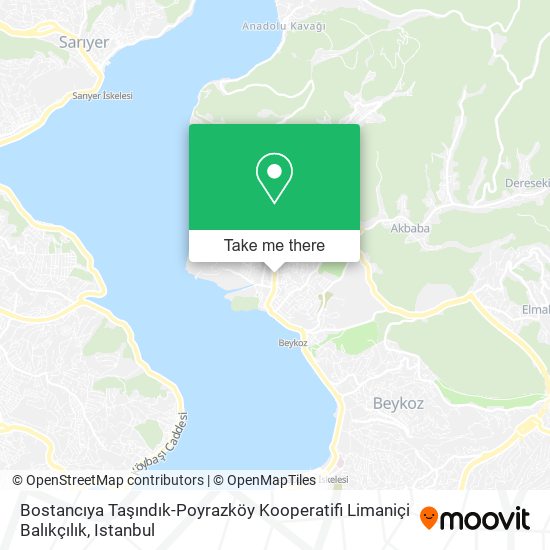 Bostancıya Taşındık-Poyrazköy Kooperatifi Limaniçi Balıkçılık map